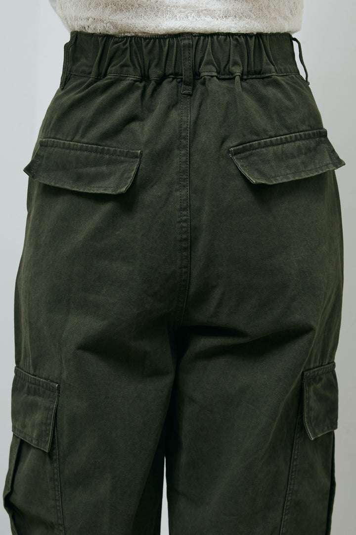 [予約/SET]ビッグフリル2wayフレアPO+ピグメントツイルカーゴパンツ(2set)