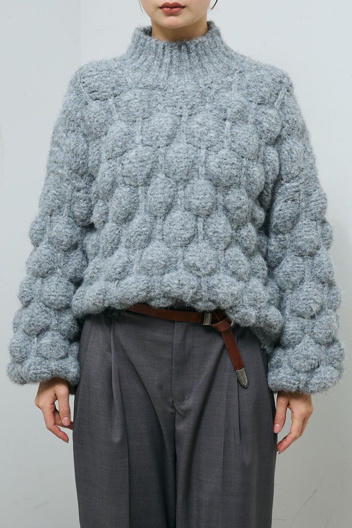 [予約]テクスチャーハイネックニット