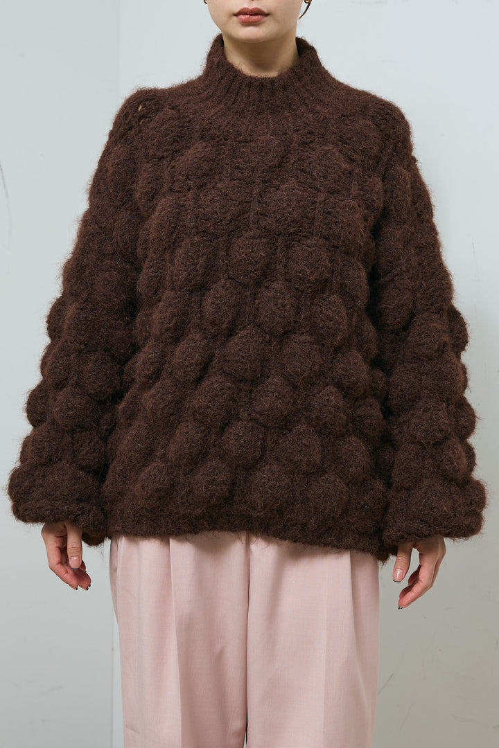 [予約]テクスチャーハイネックニット