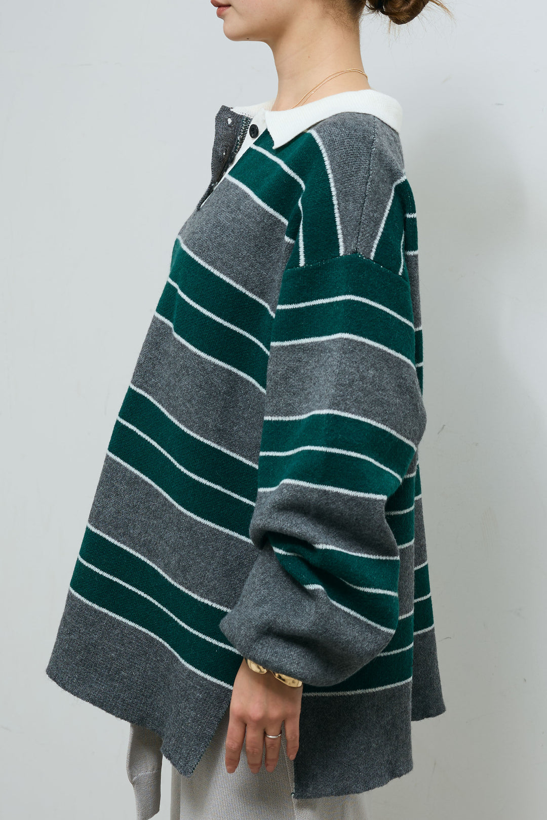 [予約]ラガーニットボーダーポロPO