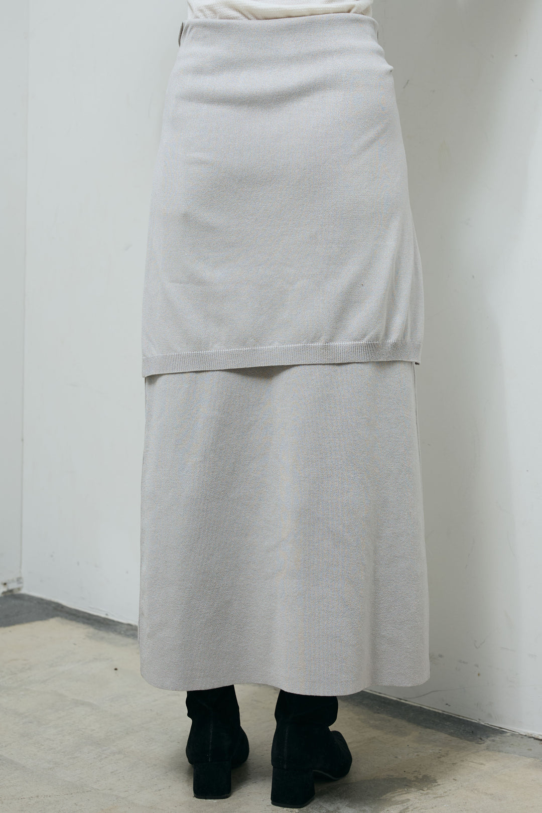 [予約]ウエストラップニットスカート