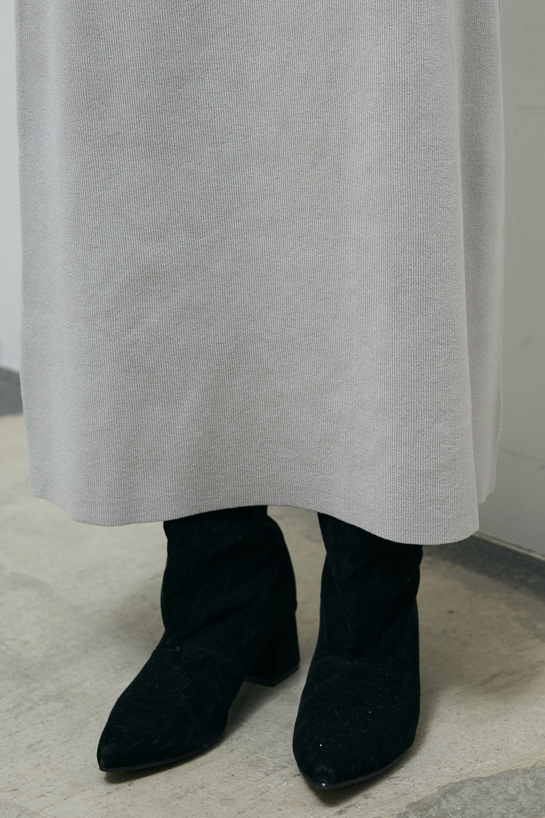 [予約/SET]ラガーニットボーダーポロPO+ウエストラップニットスカート(2set)