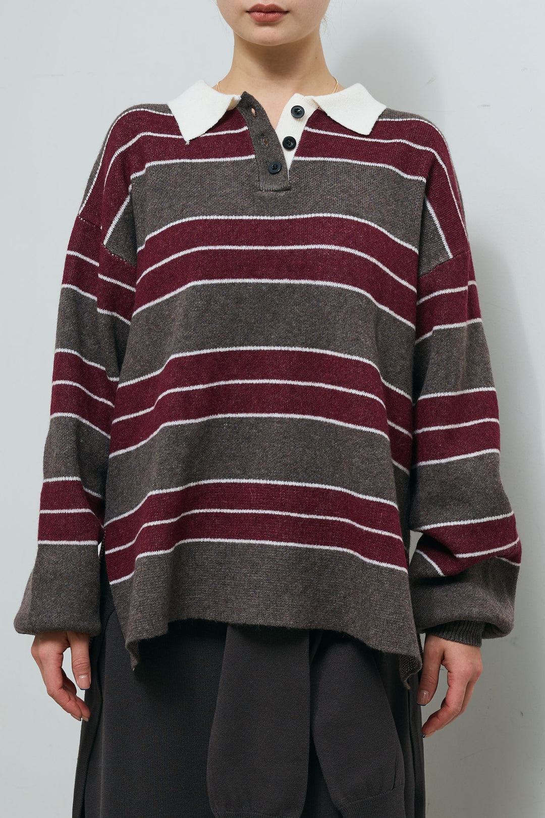 [予約]ラガーニットボーダーポロPO