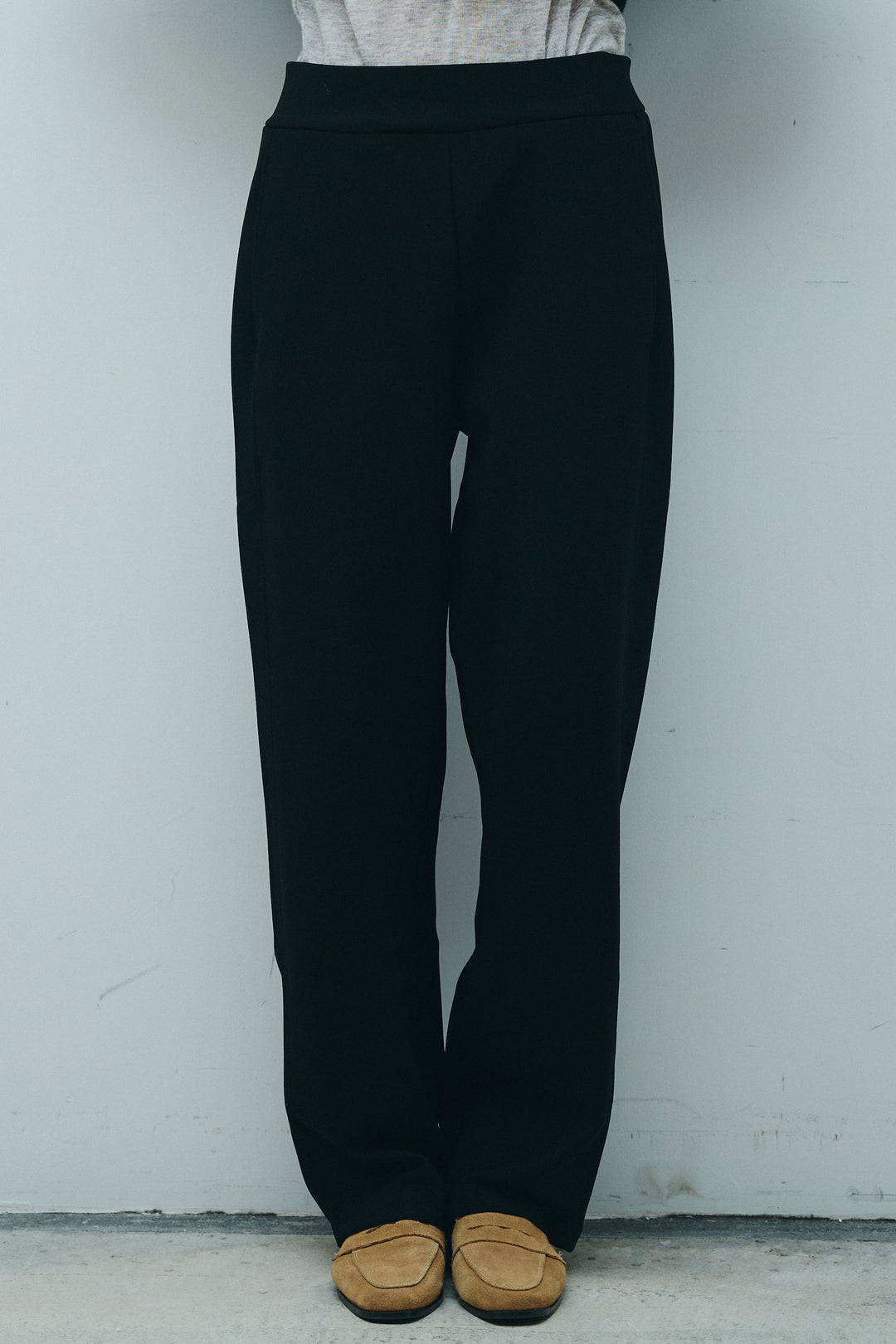 [予約/SET]パイピングハイネックブルゾン+裏起毛ポンチカーブパンツ (2set)