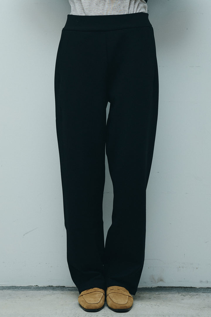 [予約/SET]パイピングハイネックブルゾン+裏起毛ポンチカーブパンツ (2set)