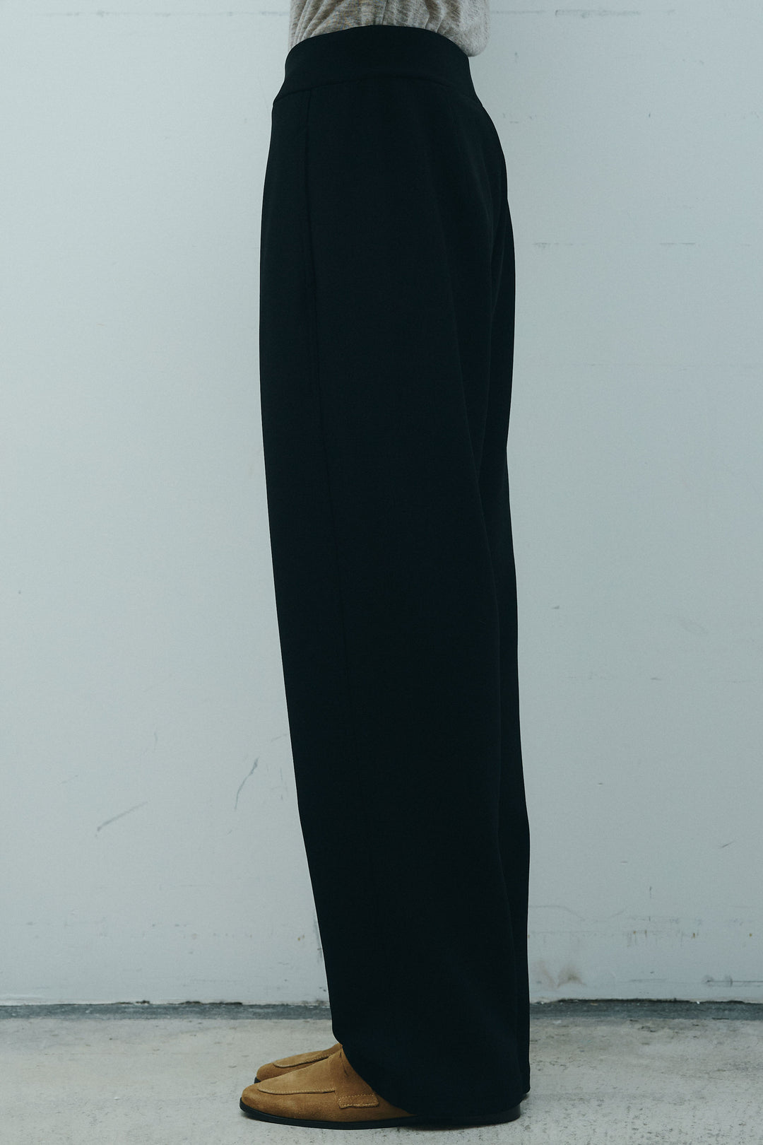 [予約]裏起毛ポンチカーブパンツ