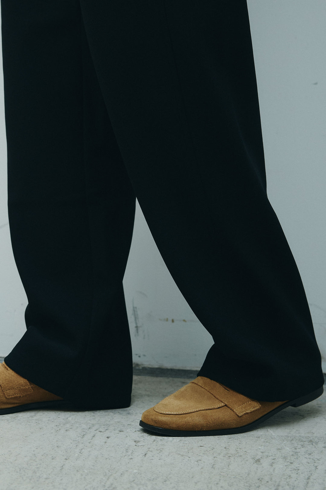 [予約]裏起毛ポンチカーブパンツ