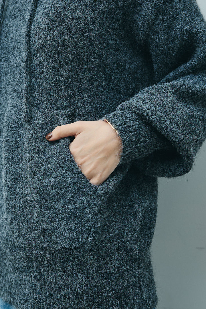 [予約]ニットフーディ