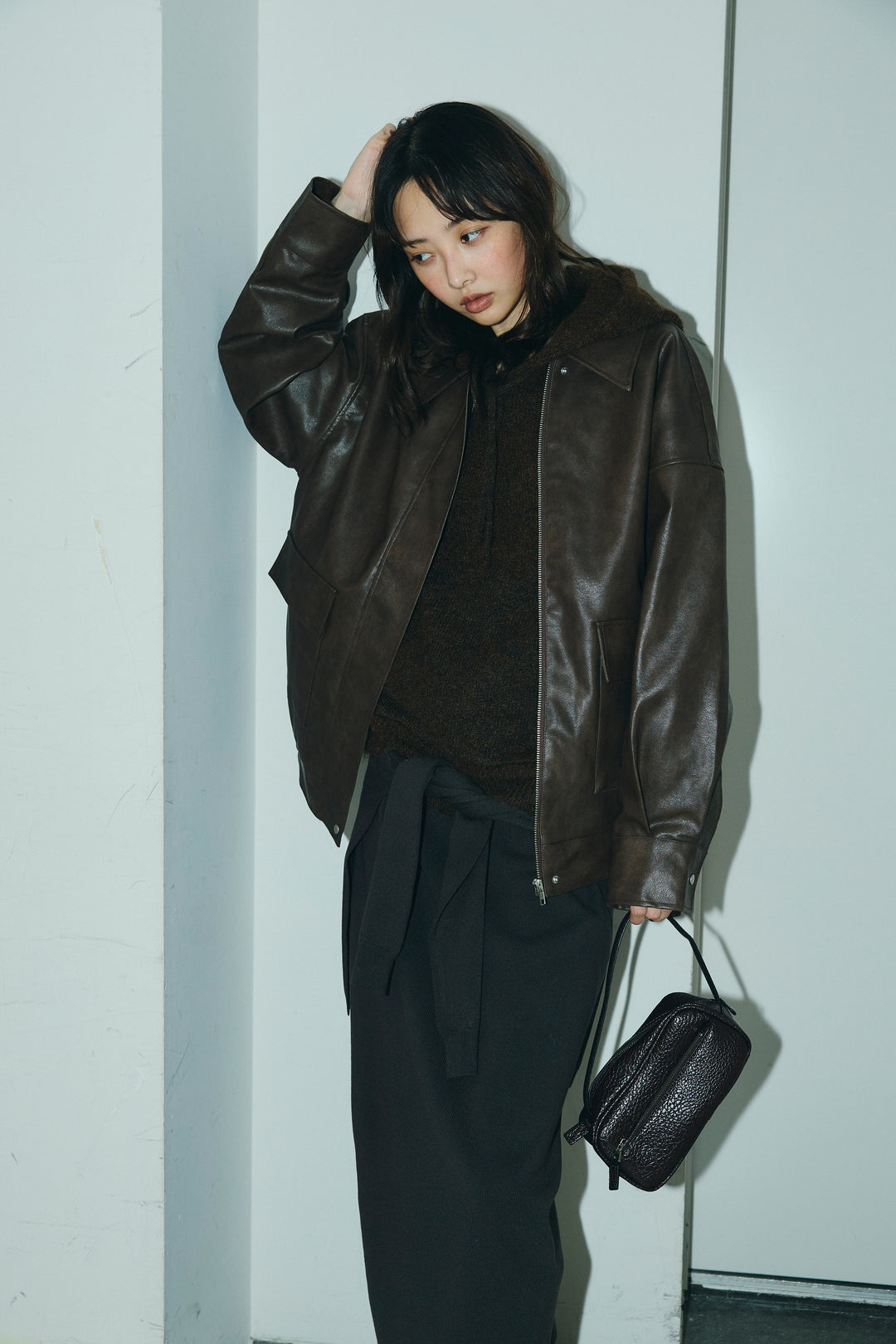 [予約]ニットフーディ