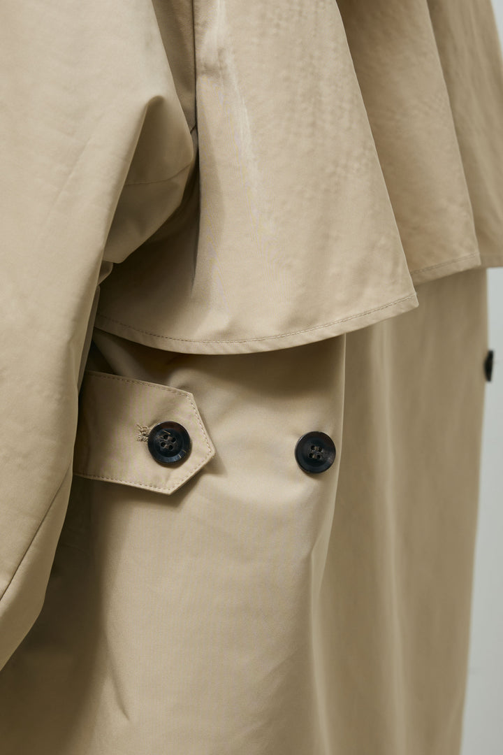 [予約]ナイロンショートトレンチコート