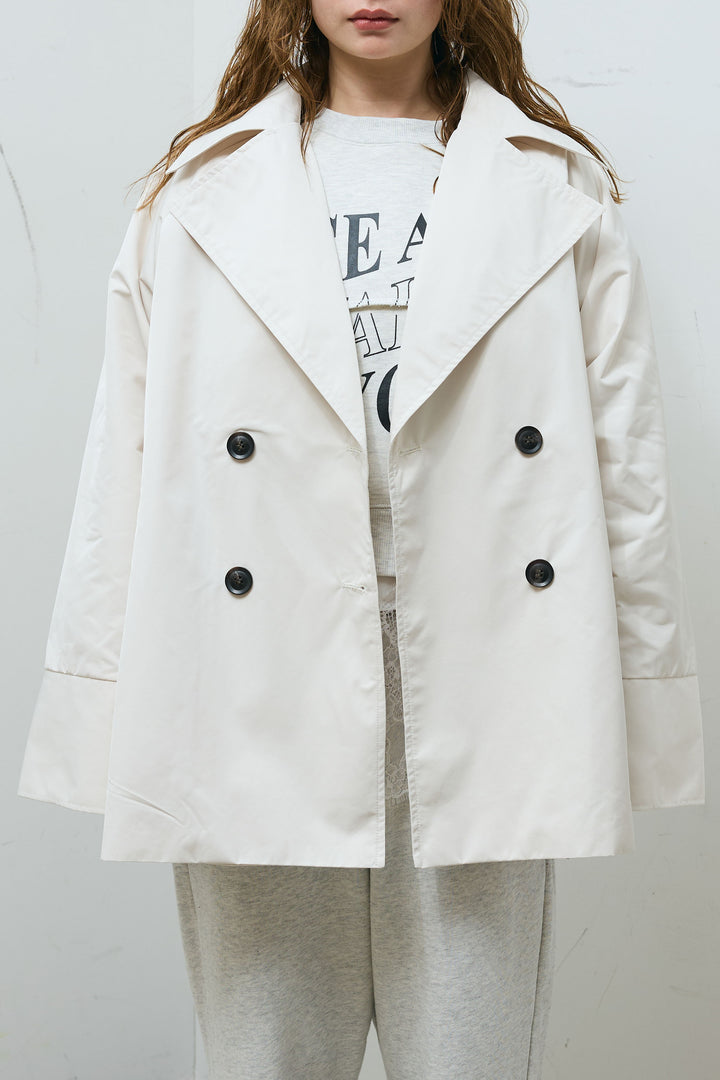 [予約]ナイロンショートトレンチコート