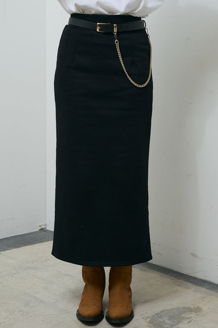 [予約]裏起毛ロングスカート