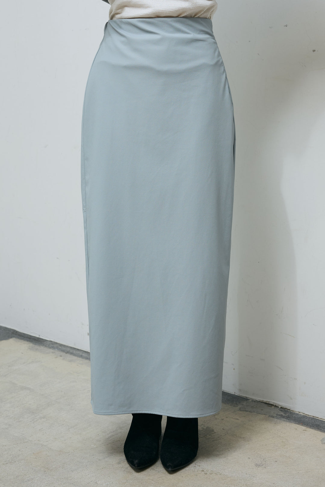 [予約]ウォッシャブルライトフェイクレザースカート