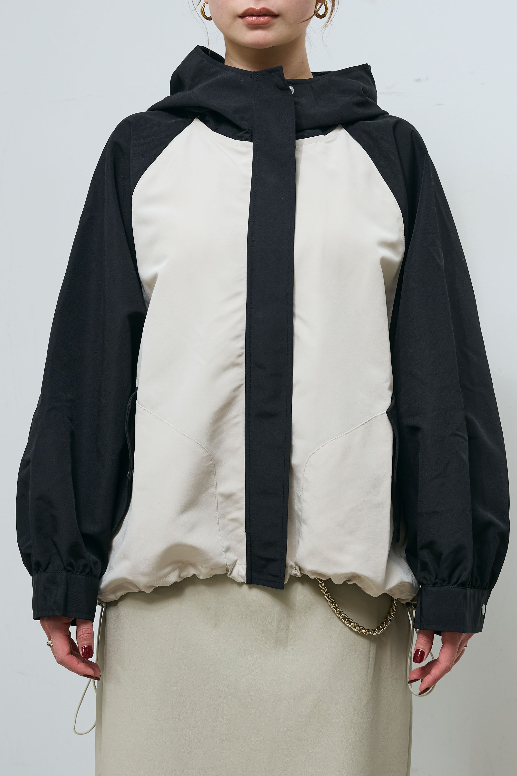 予約/SET]フードマウンテンパーカー+ウォッシャブルライトフェイク