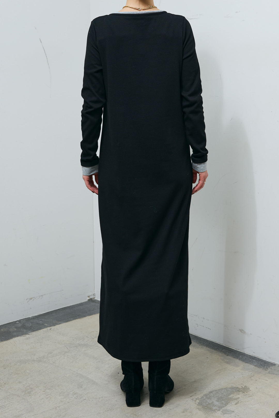 [予約]レイヤードリブロングワンピース