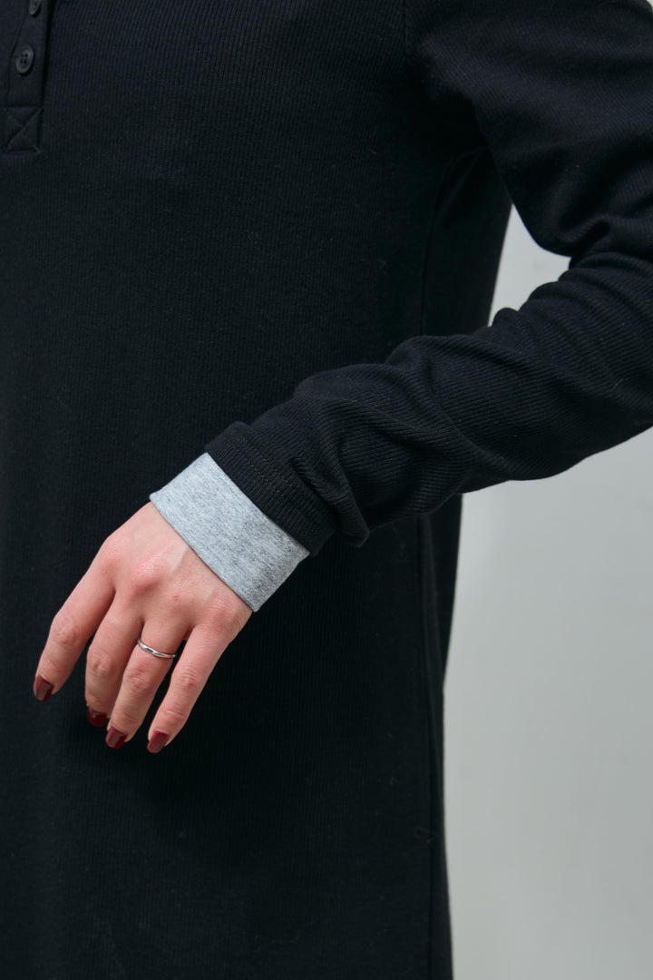 [予約]レイヤードリブロングワンピース