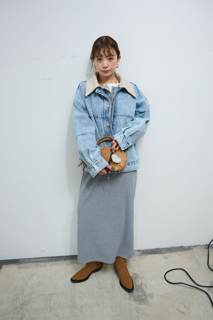 [予約]レイヤードリブロングワンピース