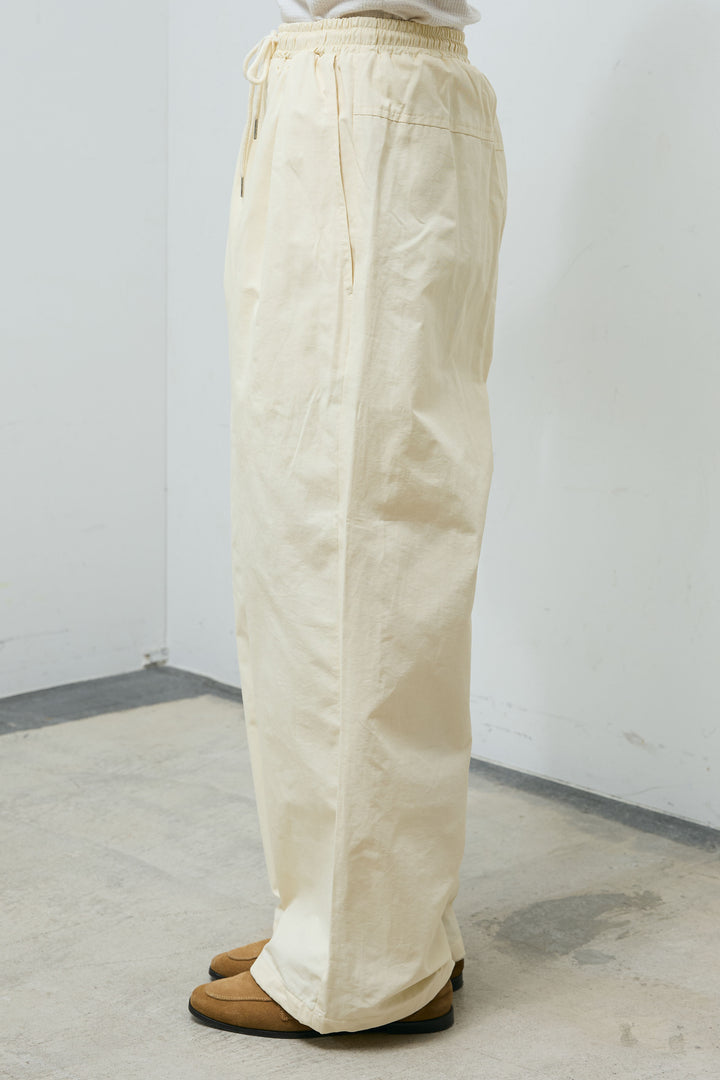 [予約/SET]シアーハーフスリーブジャケット+レース切り替えサテンブラウス+合繊ツイルスタンドウエストラップジョガーPT(3set)