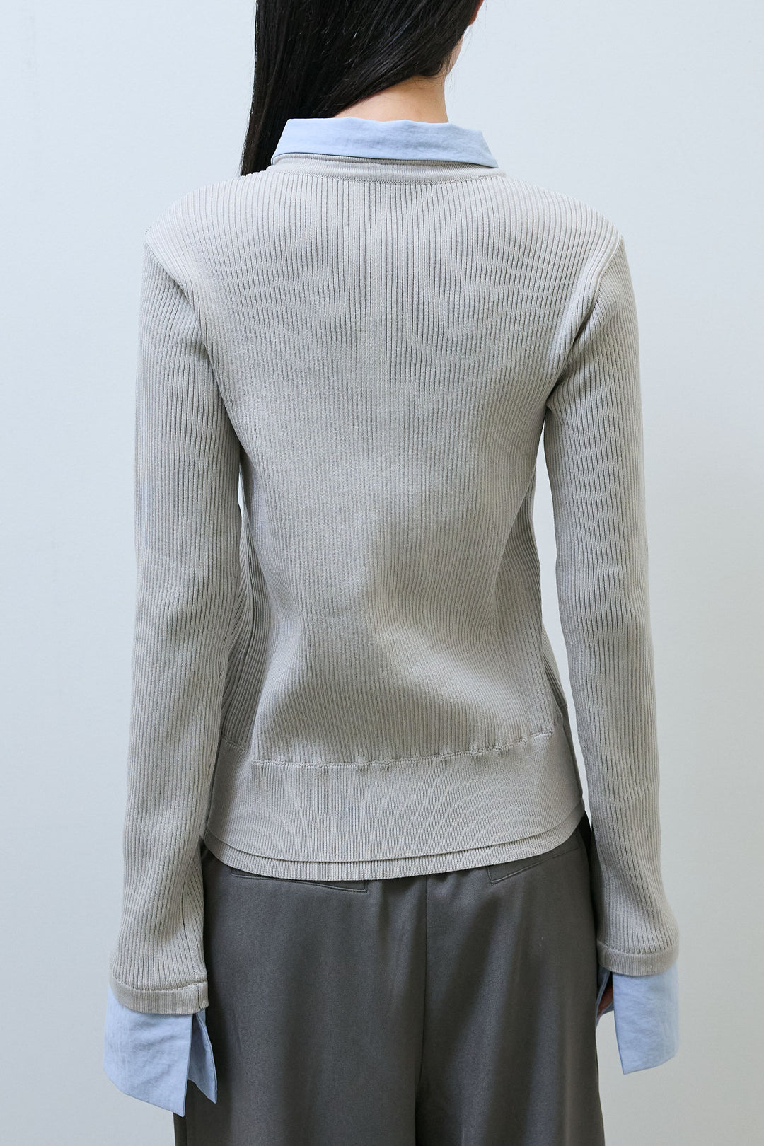 [予約]襟ドッキングカーディガン