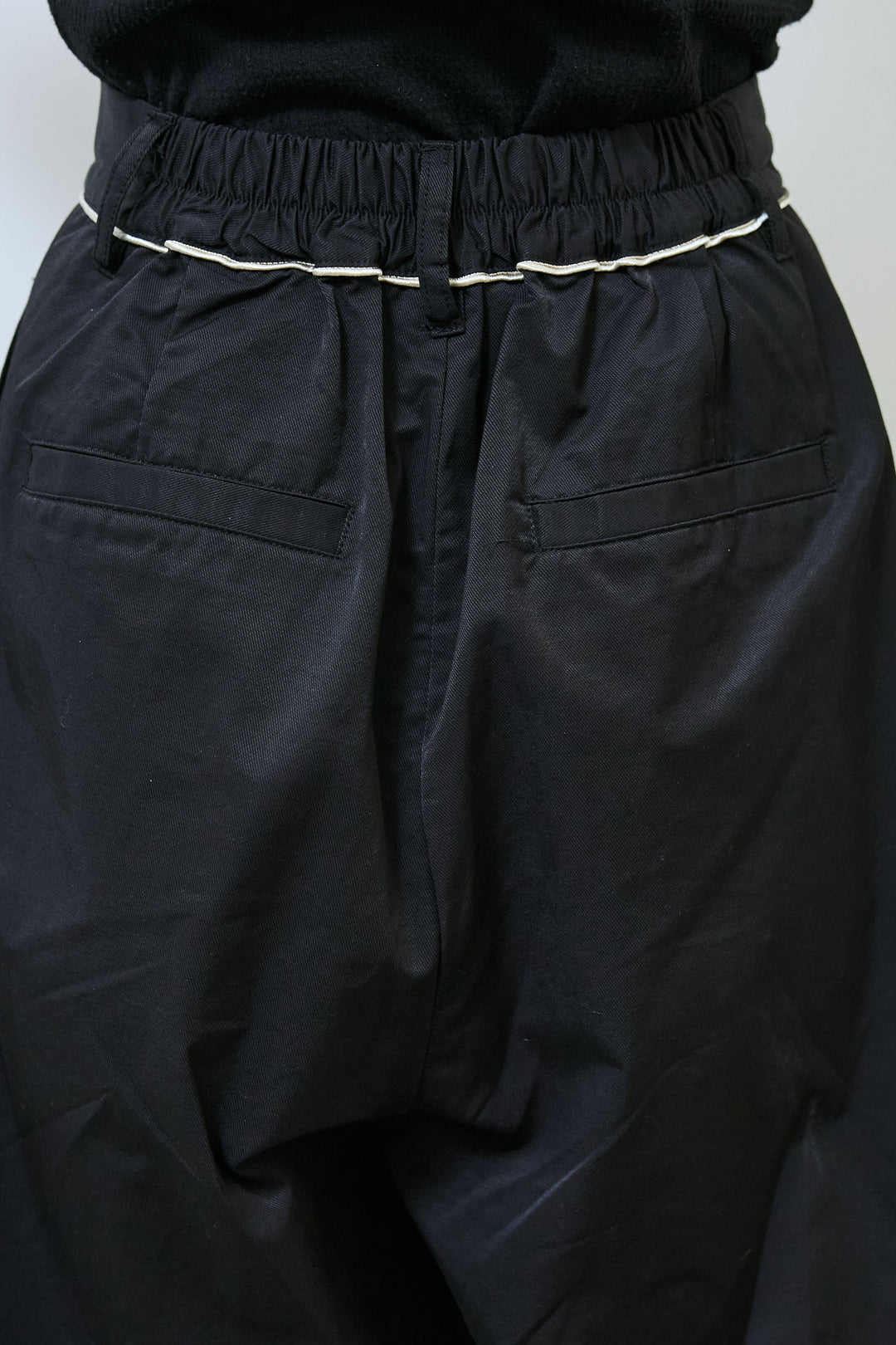 [予約/SET]シアードレープカットソー+パイピングタックカーブパンツ(2set)
