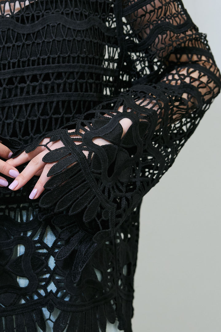 [予約]レース編みブラウス