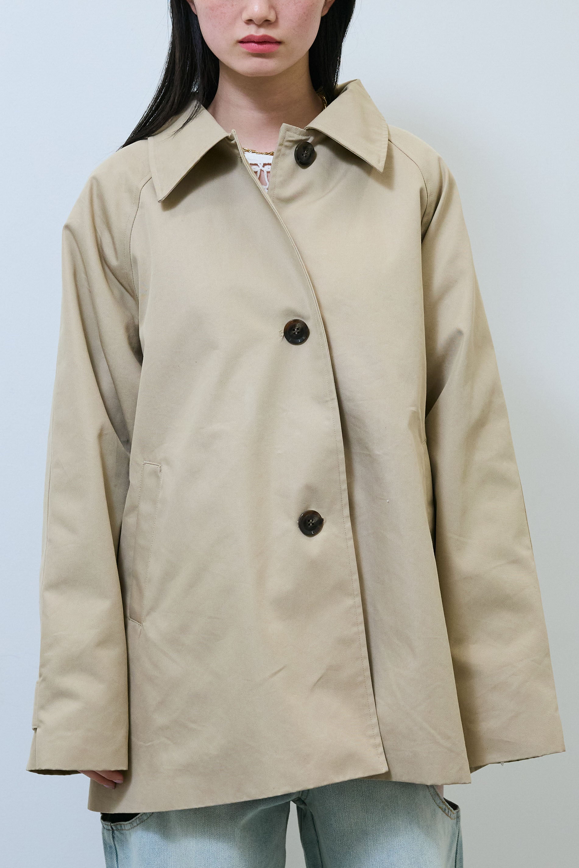 あき様オーダー用 予約]TRツイルAラインショートトレンチ – IAMALPHA