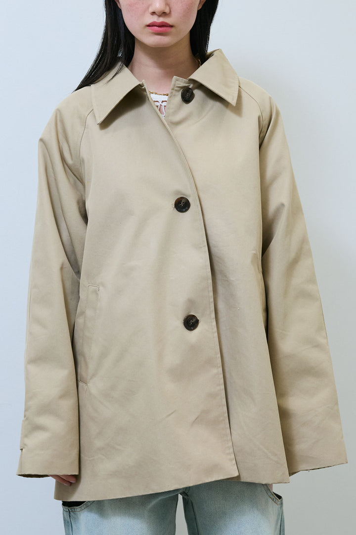 [予約]TRツイルAラインショートトレンチ