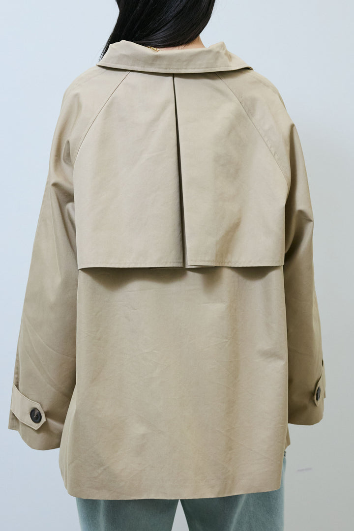 [予約]TRツイルAラインショートトレンチ