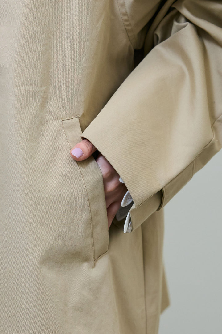 [予約]TRツイルAラインショートトレンチ