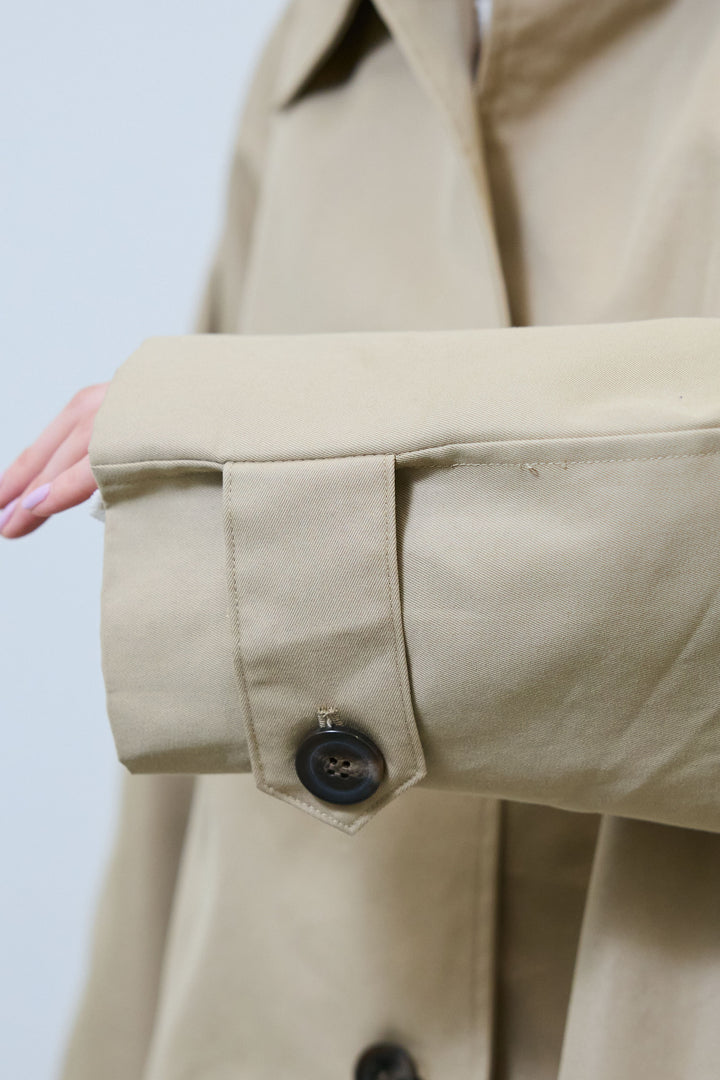 [予約]TRツイルAラインショートトレンチ