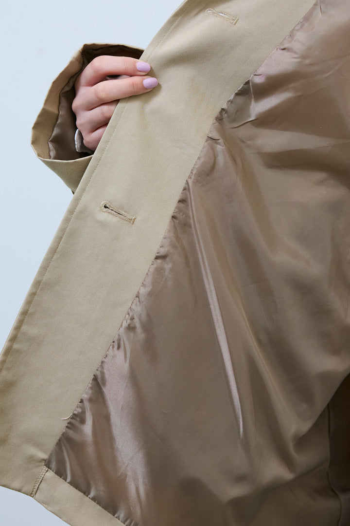 [予約]TRツイルAラインショートトレンチ