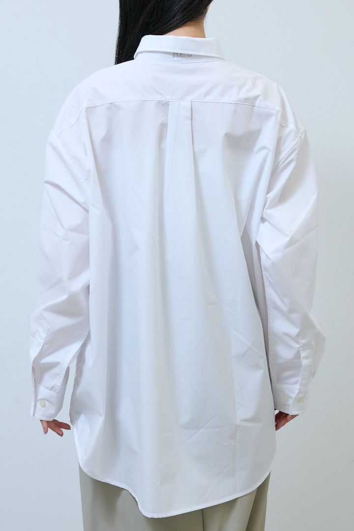 [予約]TCブロード袖刺繍オーバーシャツ