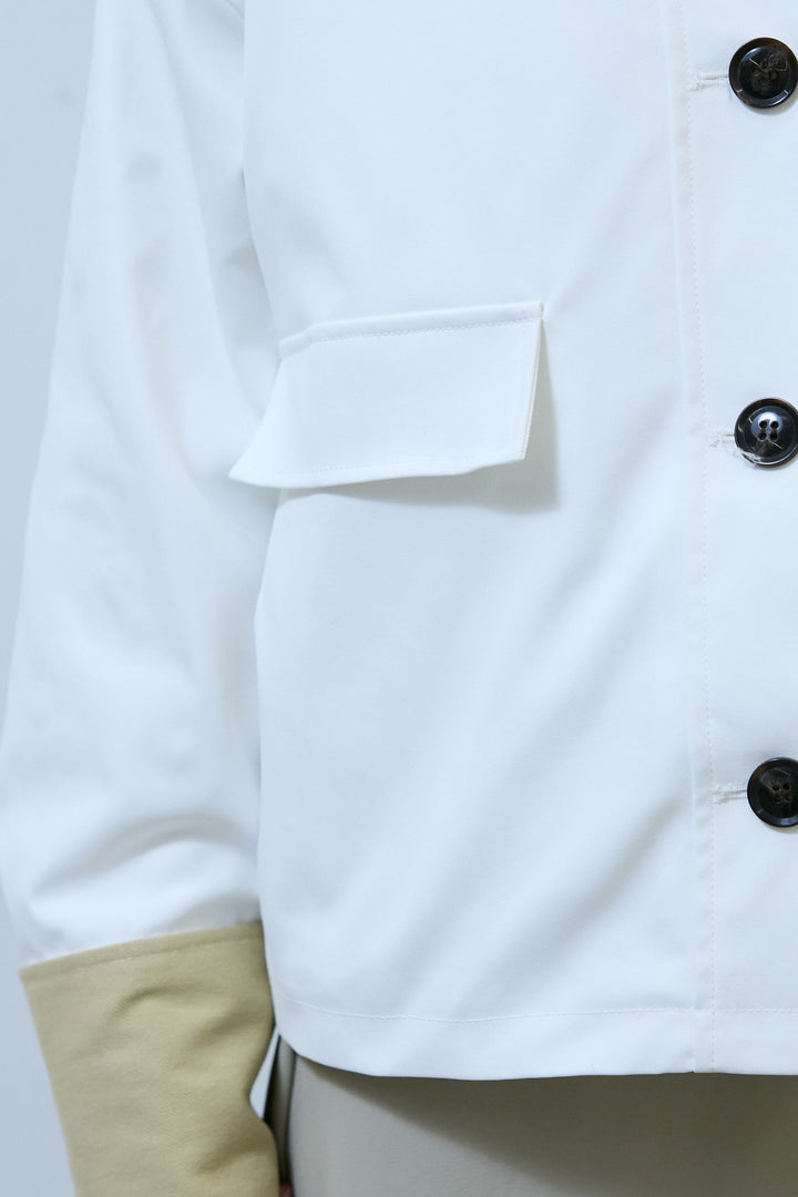 [予約]襟配色カバーオール