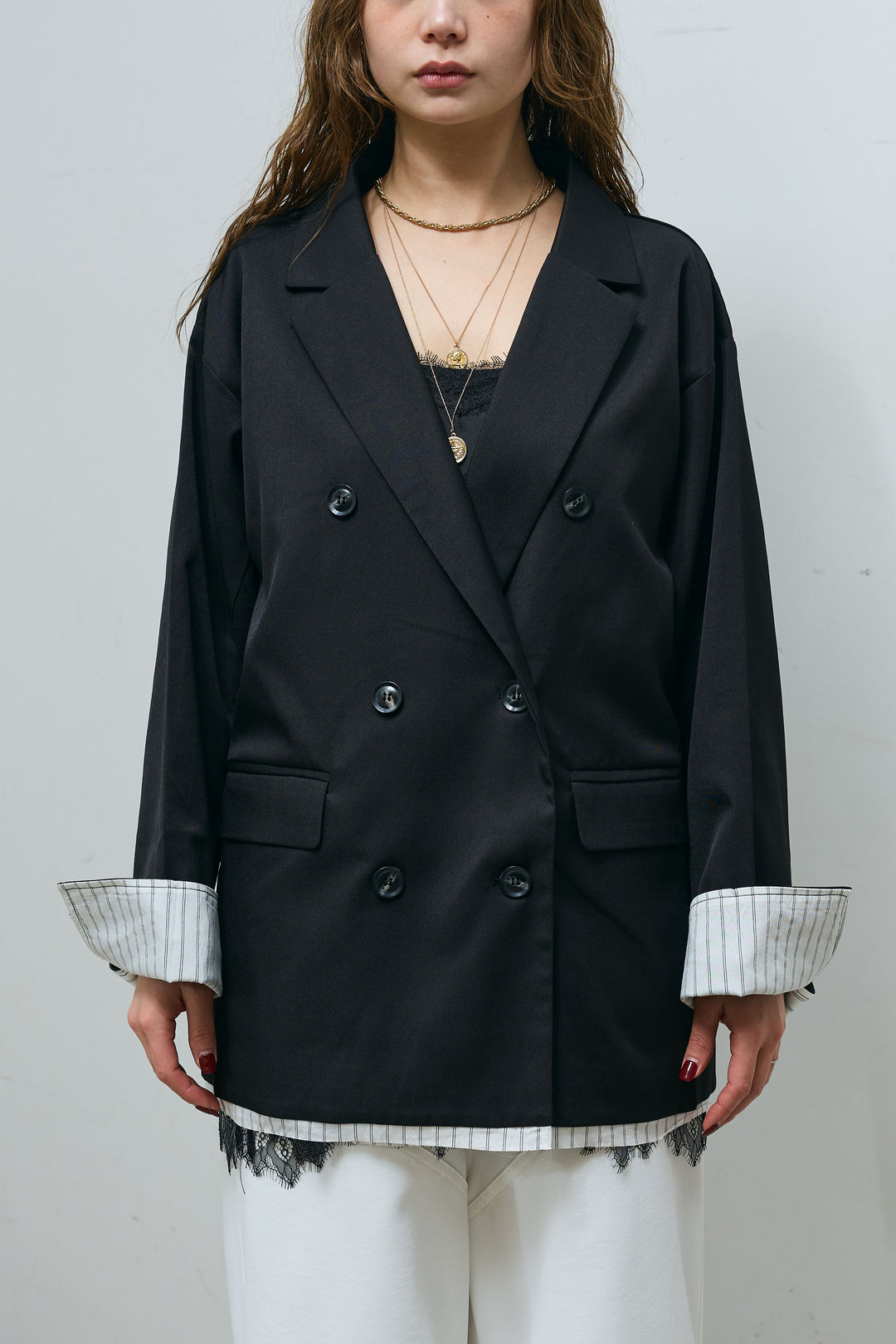 [予約]TRツイルレイヤードダブルテーラードジャケット