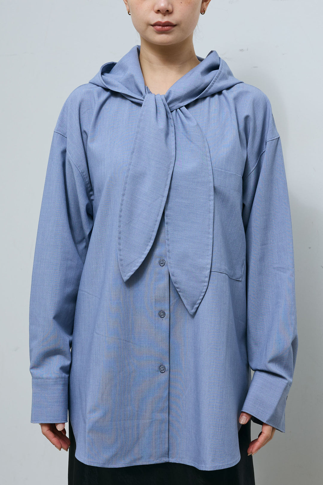 [予約]タイ付フーディーシャツ