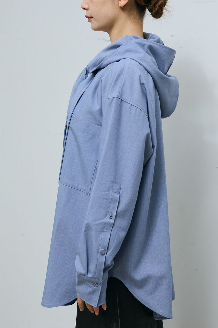 [予約]タイ付フーディーシャツ