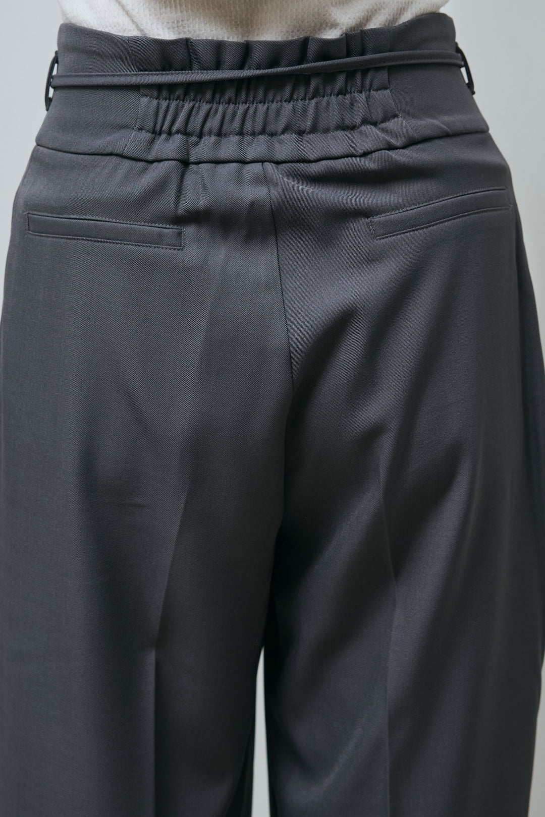 [予約]リボン付きストレートパンツ