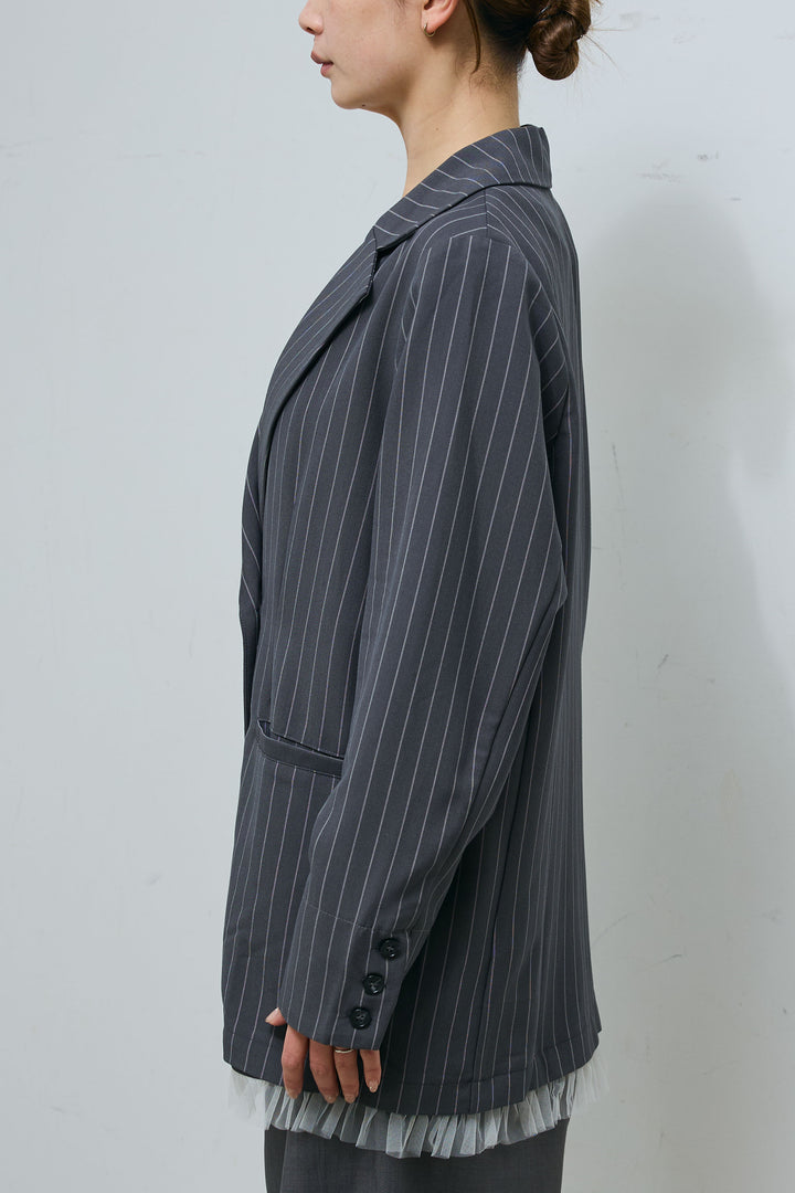 [予約]裾フリルダブル2wayジャケット