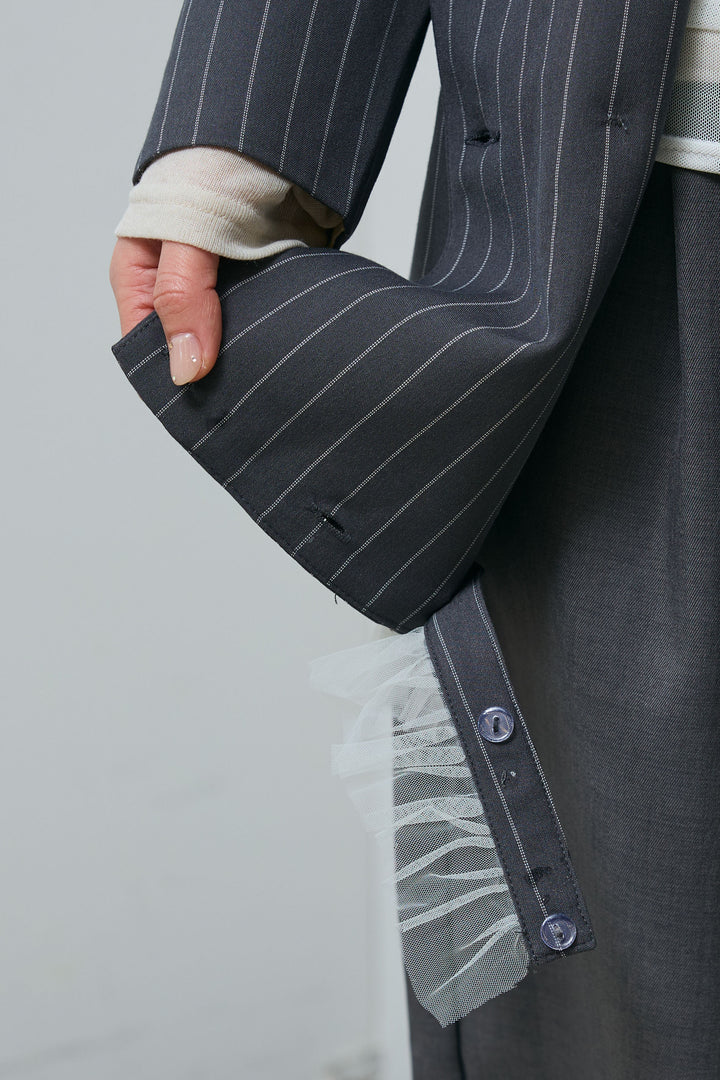 [予約]裾フリルダブル2wayジャケット