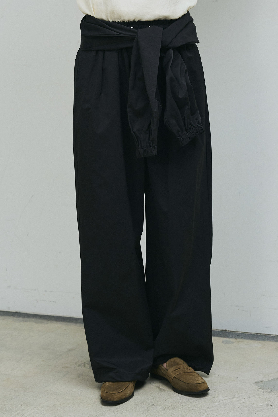 [予約]合繊ツイルスタンドウエストラップジョガーPT