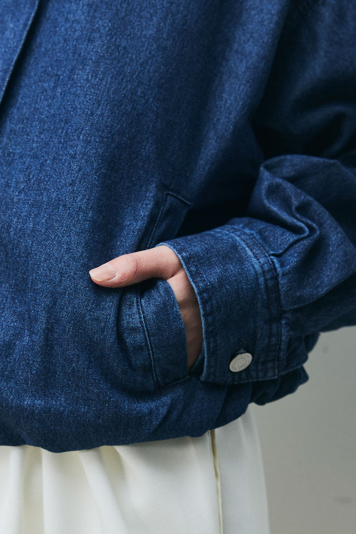 [予約]ボリュームスリーブデニムブルゾン