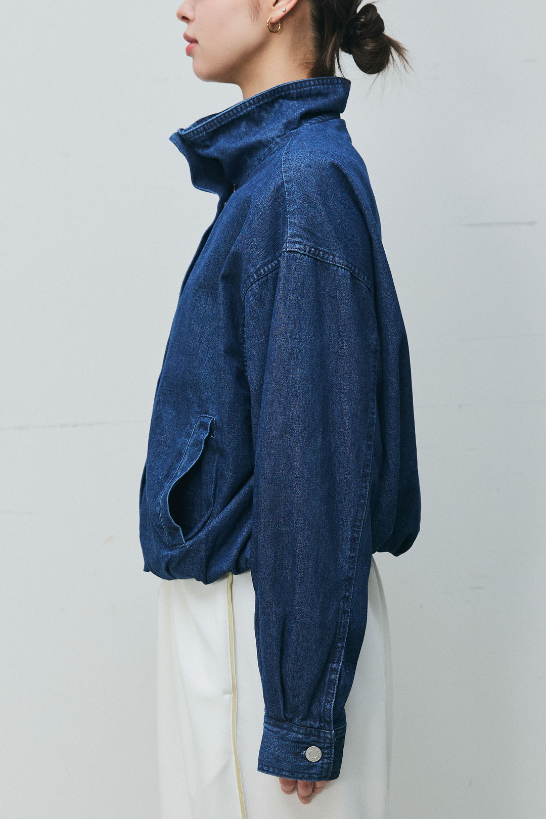 [予約]ボリュームスリーブデニムブルゾン