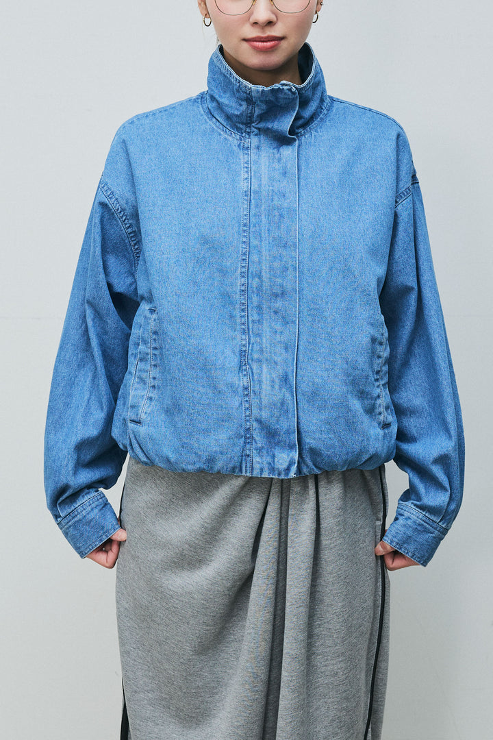 [予約]ボリュームスリーブデニムブルゾン