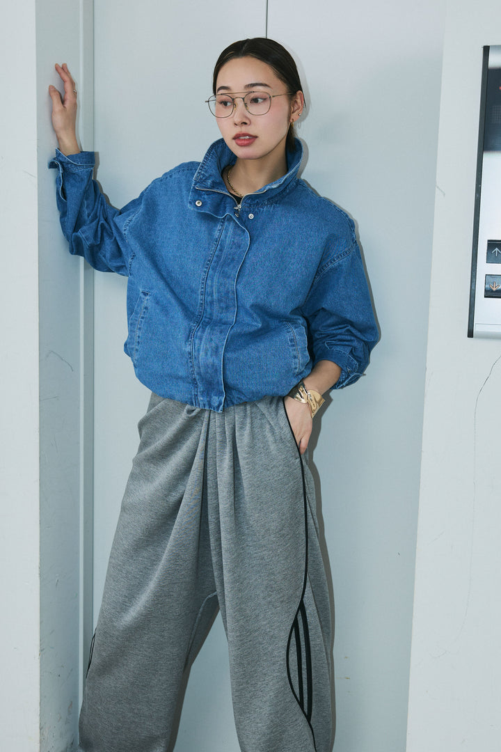 [予約]ボリュームスリーブデニムブルゾン