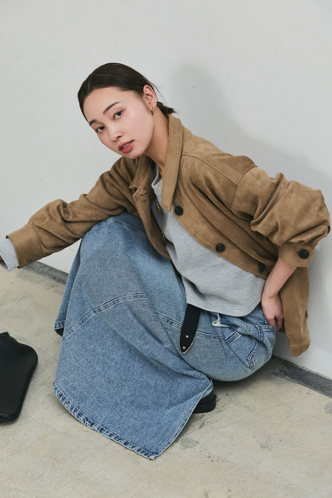 [予約]ライトフェイクスウェードカバーオール