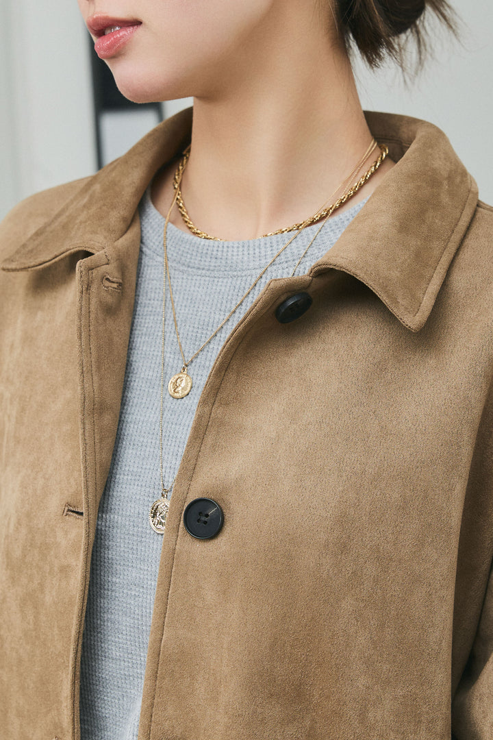 [予約]ライトフェイクスウェードカバーオール