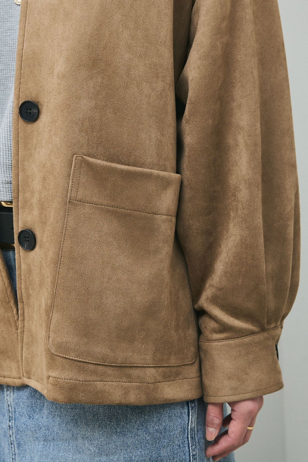 [予約]ライトフェイクスウェードカバーオール