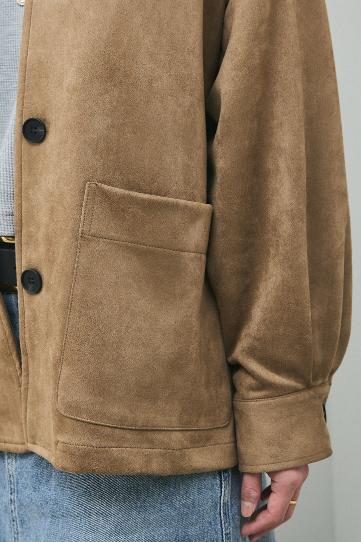 [予約]ライトフェイクスウェードカバーオール