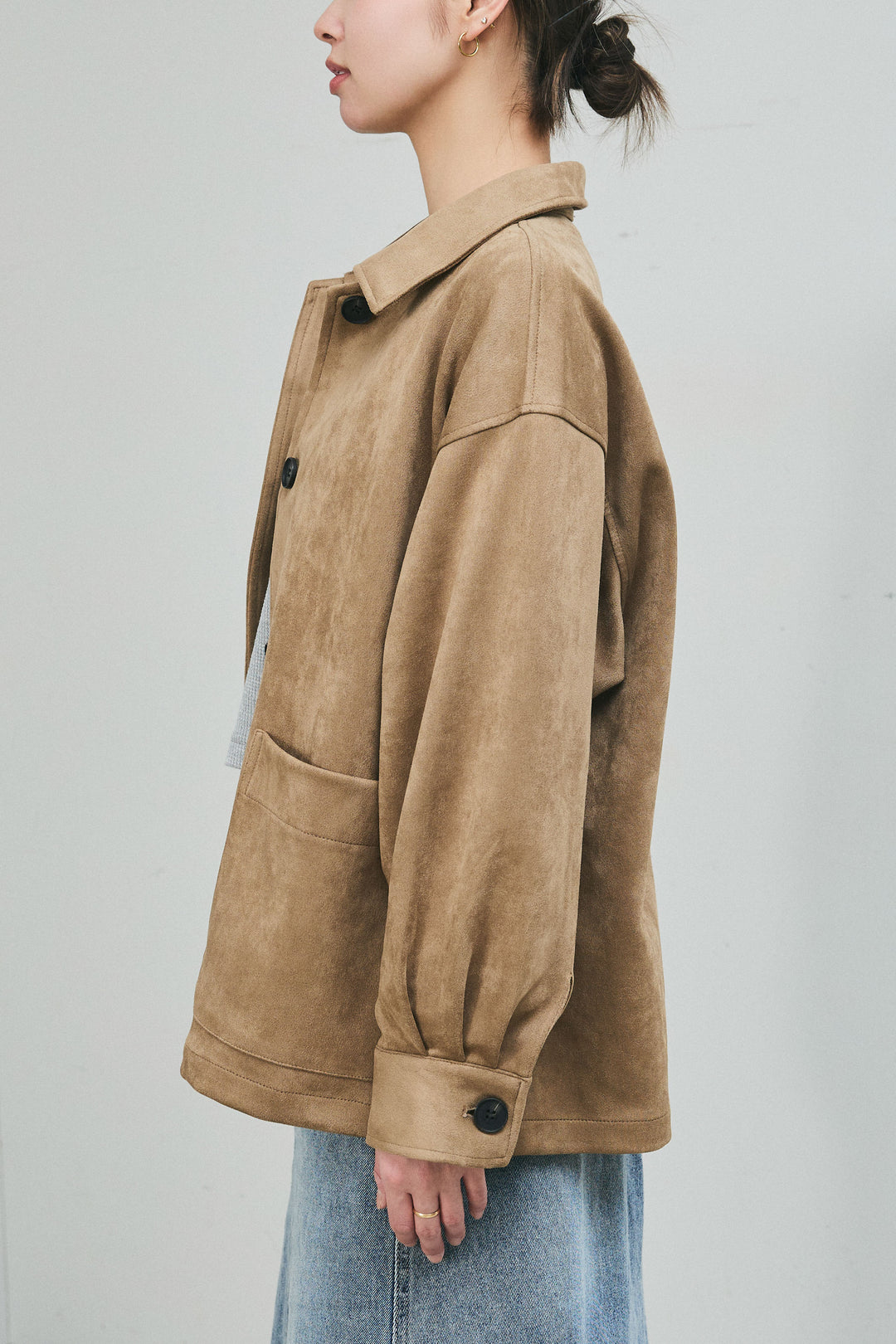 [予約]ライトフェイクスウェードカバーオール