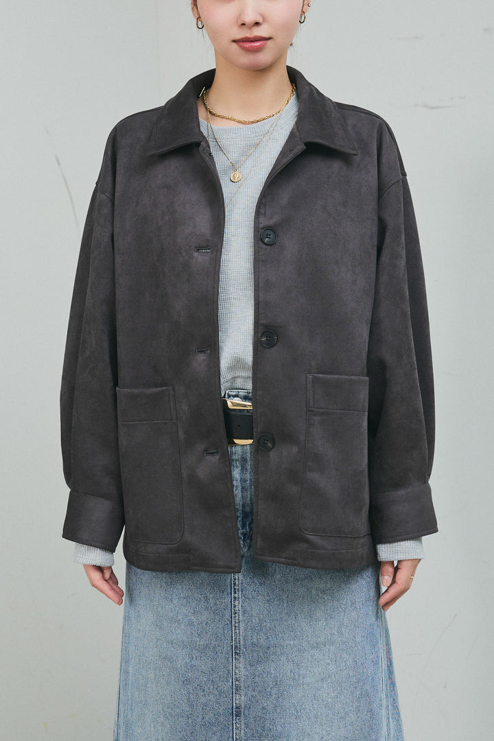 [予約]ライトフェイクスウェードカバーオール